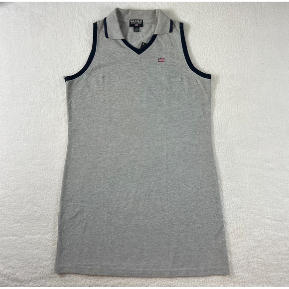 Ralph Lauren Dresses & Skirts - Polo Jeans Co. Made in USA Sleeveless Polo Dress Gray Women's‎ Size L VTG NMT